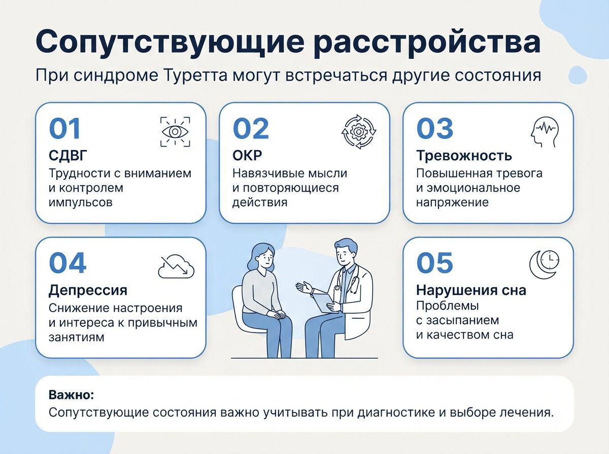 Лечение синдрома Туретта в Заинске инфографика